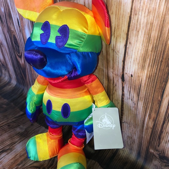 Mickey Mouse Rainbow Disney Plush 2019 Pride Limited Edition - Picture 6 of 8
